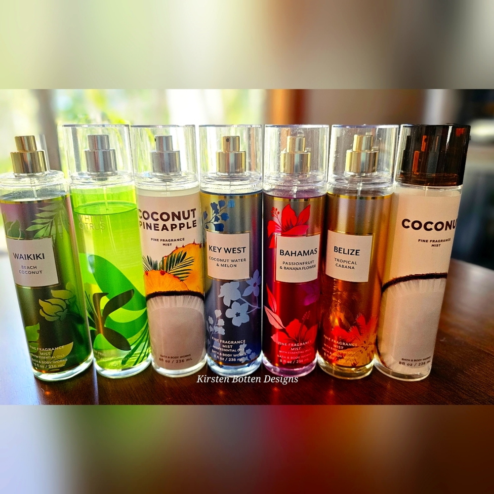 Bath and Body Works Body Sprays.